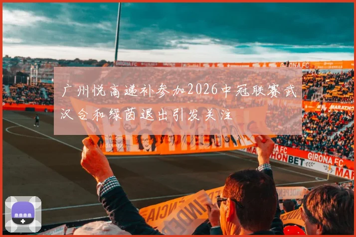 广州悦高递补参加2026中冠联赛武汉合和绿茵退出引发关注